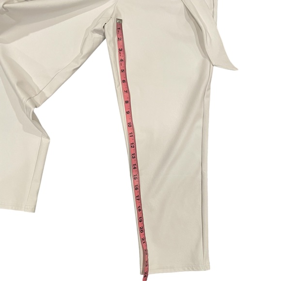 NWT Commando White Faux Leather Paperbag Pants - Picture 11 of 11